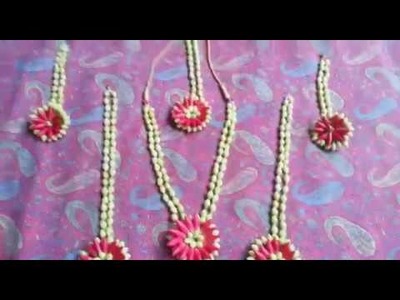 Flower Jewellery for Mehndi Function | மலர்அணிகலன்கள்