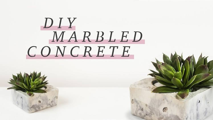 GIFT IDEA: how we made CONCRETE LOOK LIKE MARBLE