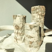 Handmade Wooden Candle Holders/Centerpiece