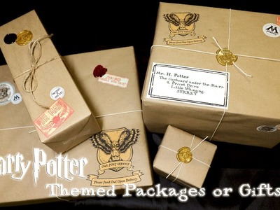 Harry Potter Themed Packages or Gifts : Owl Post DIY : Harry Potter Mail : Harry Potter Christmas