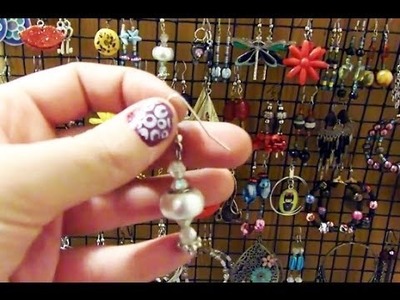How I organize and display my earrings