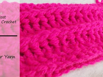 How to crochet the Back Post double crochet