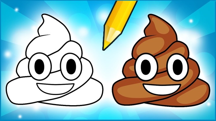 How to Draw Poop Emoji - Step by Step!