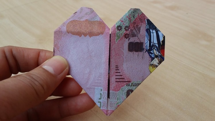 How to fold HEART with a speedy Money in 1 minute