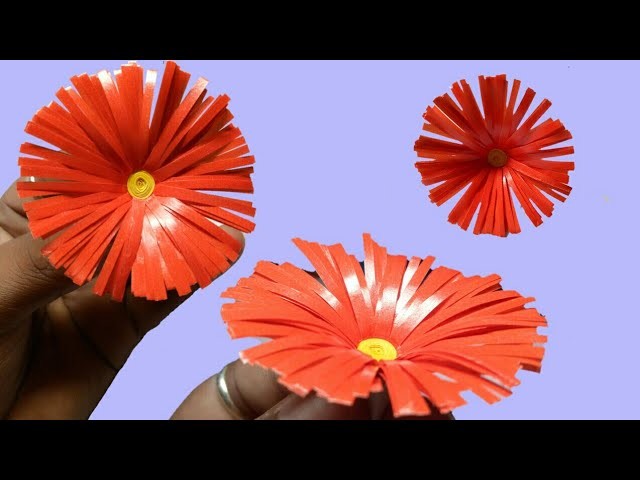 How to make a Colorful paper Flower | LifeStyle Designs Unique Idea
