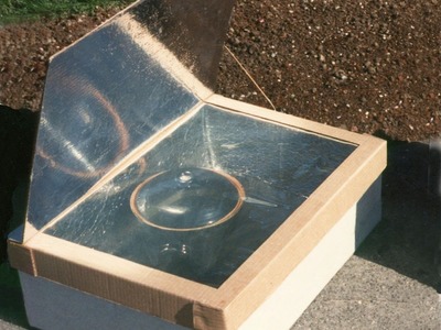 How to make a easy fast solar oven. cooker
