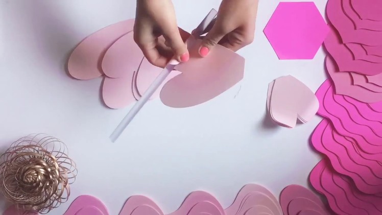 How to make a paper flower- template #11