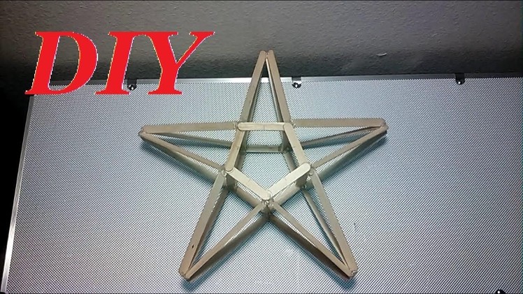 How to make a popsicle stick STAR