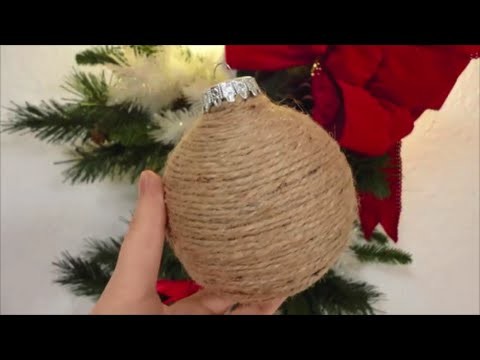 How to Make a Twine Ball Christmas Ornament