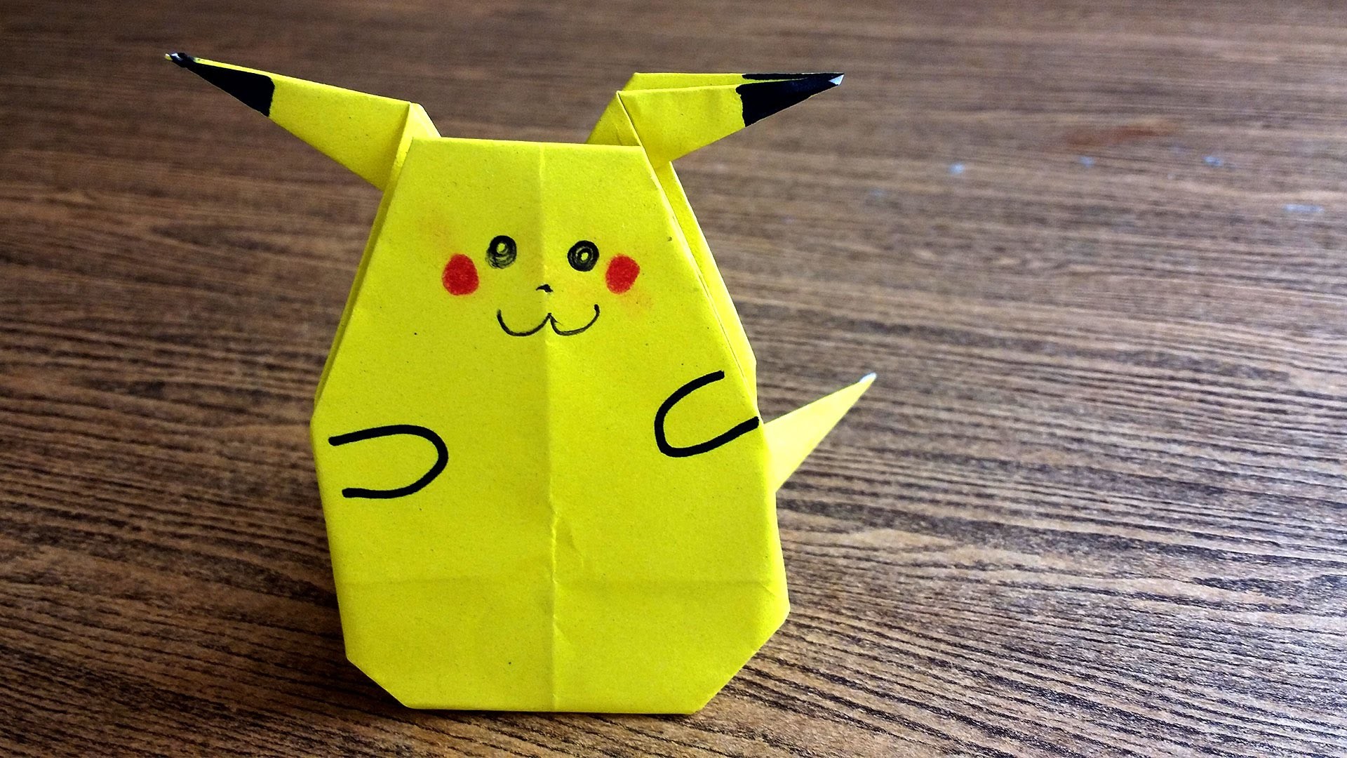 How To Make An Origami Pokemon - Pikachu