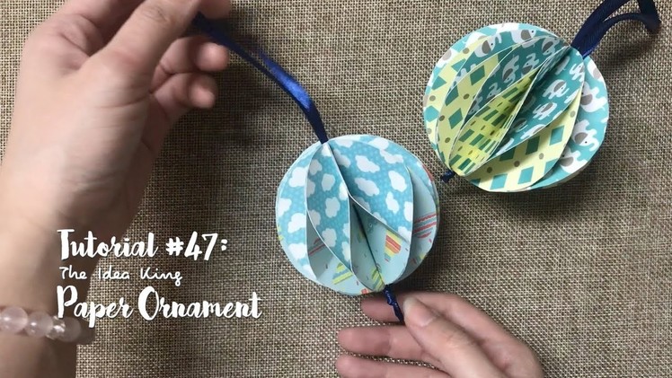 How to Make DIY Paper Ornament? | The Idea King Tutorial #47