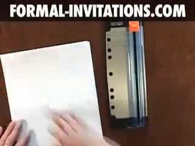 How to make diy wedding invitations with small paper flower brads