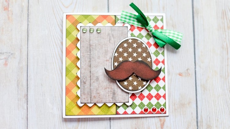 How to Make - Greeting Card Grandfather Father Birthday - Step by Step DIY | Kartka Dziadek Tata