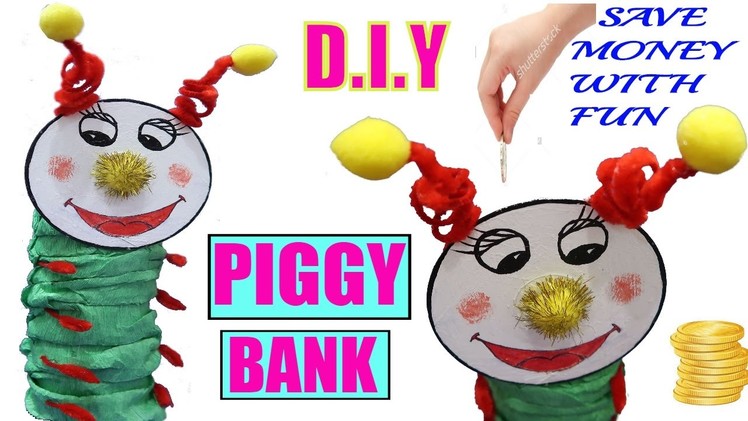 HOW TO MAKE PIGGY BANK | BEST OUT OF WASTE COMPETITION | WASTE MATERIALS CRAFT | PIGGY BANK FOR KIDS