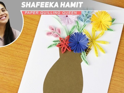 How to Make Quilling Mothers Day Card - Paper Art  - DIY