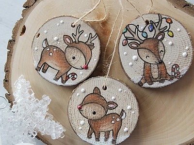How to make wooden Christmas ornaments and tags