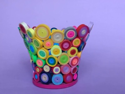 How to Make your own PEN HOLDER - DIY Paper Craft Ideas
