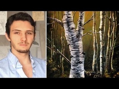 How to paint birch trees, branches and bark! A basic speed painting tutorial of a birch tree