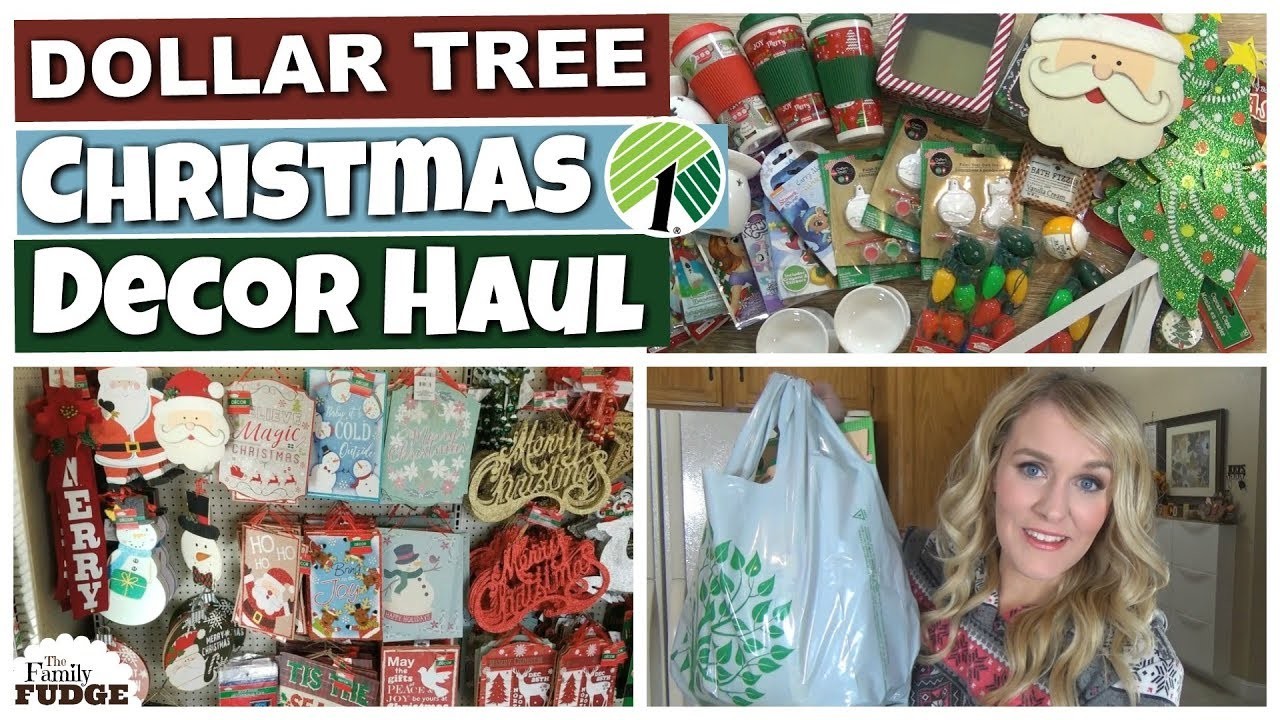 HUGE DOLLAR TREE CHRISTMAS DECOR HAUL! || Kids Craft & Gift Basket Supplies