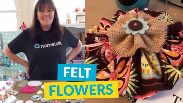 Make Gorgeous Faux Flowers With Felt!