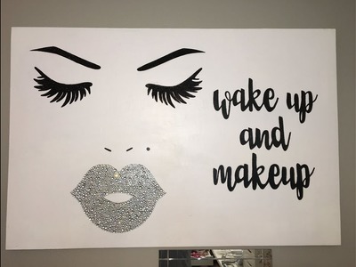 Makeup Vanity Canvas Decor Idea