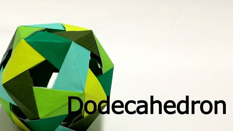 Modular Origami Dodecahedron 2 tutorial