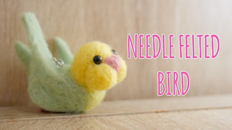 Needle Felted Bird - Daiso Craft Kit - Violet LeBeaux