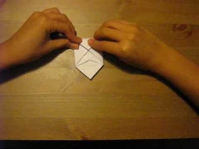Origami inflatable paper cube