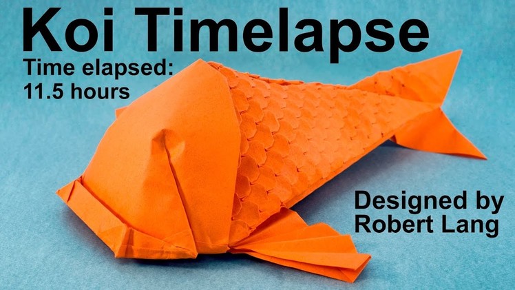 Origami Koi Fish With 400 Scales Timelapse (Robert Lang)