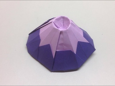 Origami Mount Fuji tutorial 富士山摺紙教學