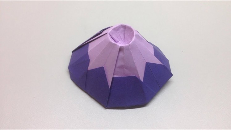 Origami Mount Fuji tutorial 富士山摺紙教學