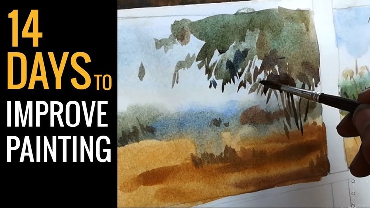 Painting Shortcuts | 14 days to improve your painting | watercolor tutorial for beginners
