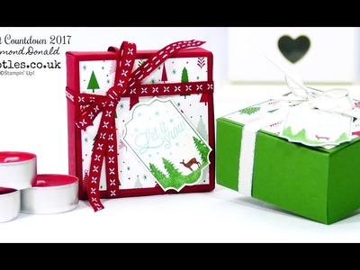 Pootles Advent Countdown #19 Ikea Candle No Glue Tuck & Close Box Tutorial