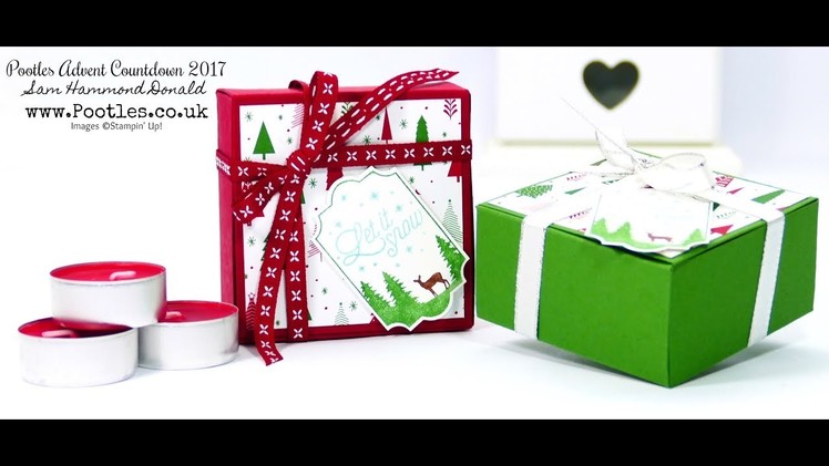 Pootles Advent Countdown #19 Ikea Candle No Glue Tuck & Close Box Tutorial