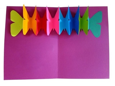 Pop up & fold out butterfly card