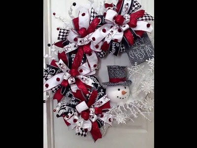 Snowman Wreath - www.probowthehand.com