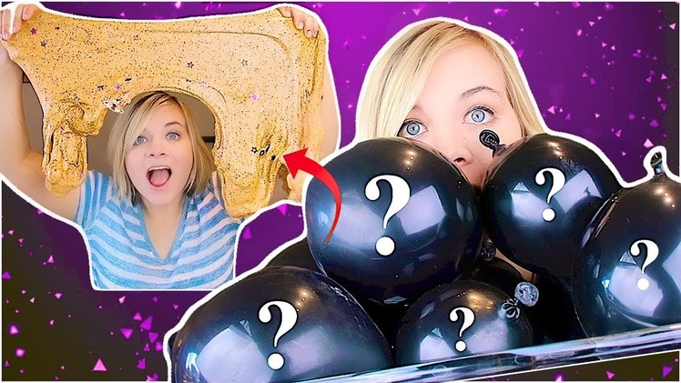 SURPRISE HALLOWEEN BALLOON SLIME! Making Slime With Balloons!. SoCassie