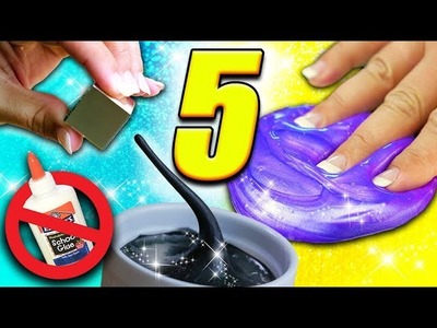 Testing 5 Crazy Slime Recipes WITHOUT Glue! Magnetic, Shampoo, Fluffy