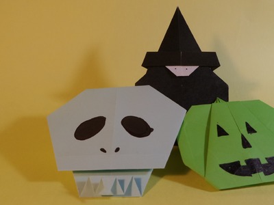할로윈 마녀 색종이접기 -  Origami Confetti Halloween Witch