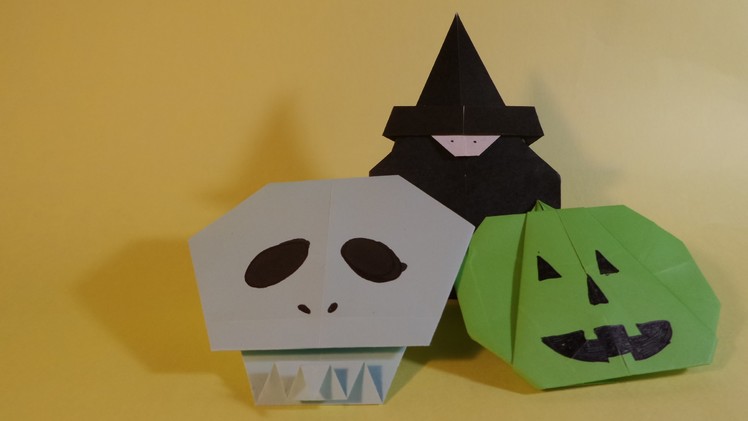 할로윈 마녀 색종이접기 -  Origami Confetti Halloween Witch