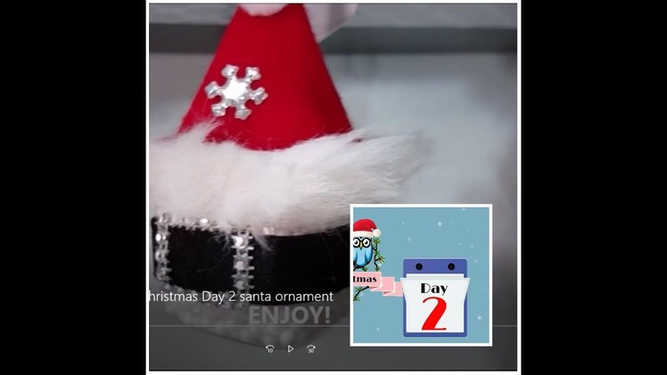 Tricia's Creations: 12 Days of Christmas Day 2 santa ornament