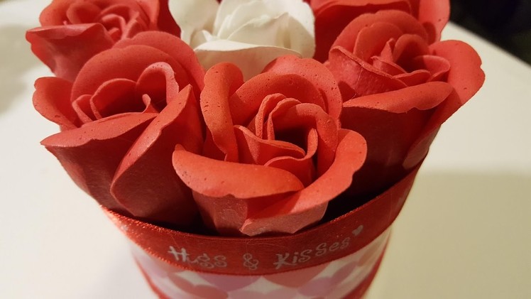 Upcycled Container for Valentine's Day - Dollar Tree Craft