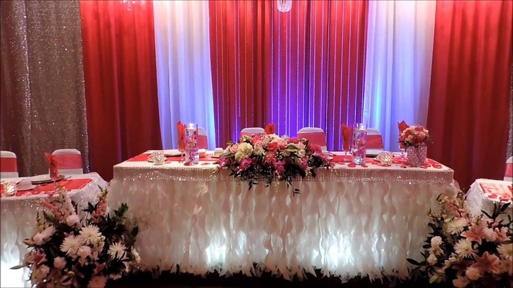 Wedding Reception Decor & flowers arrangement idea's (Philip & Izabela's Wedding)
