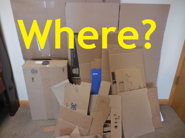 Where do I get all my cardboard?