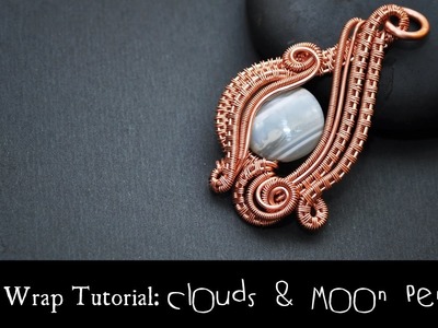 WIRE WRAP TUTORIAL Clouds and Moon Pendant