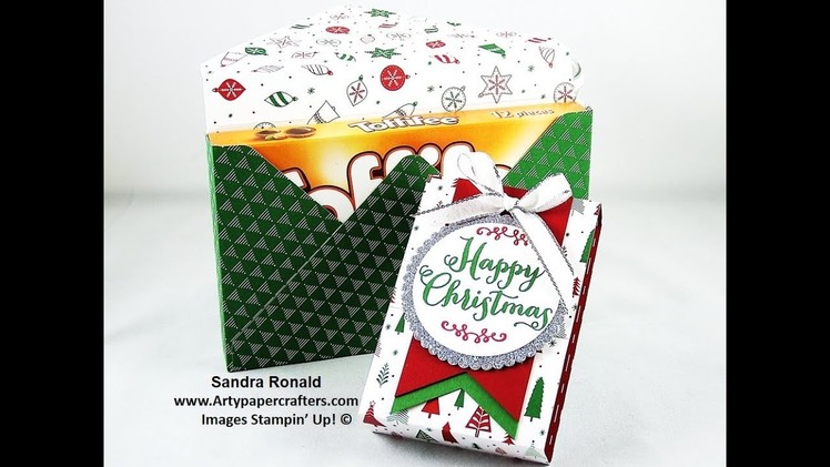#16 Advent EPBoard Gift Box for Toffifee - SandraR Stampin' Up! Demonstrator Independent