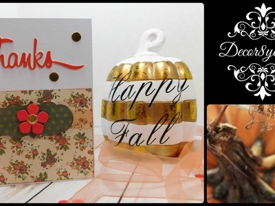 2017 Fall Harvest Card Tutorial | Fall Card Idea #2