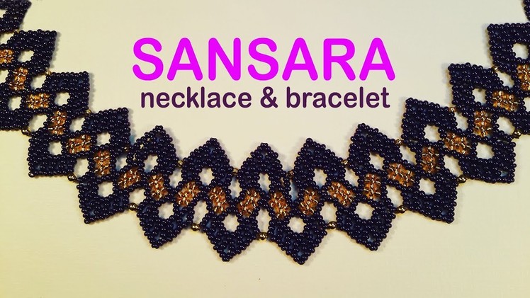 32: SANSARA beaded necklace! Enjoy beading the beauty!