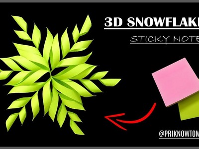 3D Snowflake - Paper snowflake - How to Make 3D Paper Snowflakes for Christmas decorations Part - 4