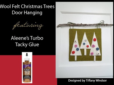 Aleene's Wool Felt Christmas Trees Wall Art by Tiffany Windsor